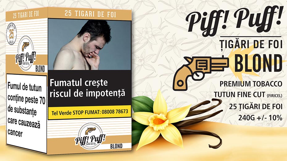 Tigari de foi Piff Puff Blond 240g (vanilie) 25